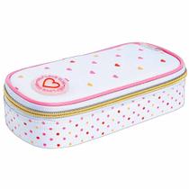 Estojo mini box Académie Coração metalizado Tilibra