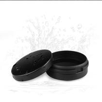 Estojo mini portátil à prova dágua em liga de alumínio para fones, 8 cm