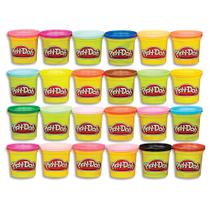 Estojo Modeling Compound Play Doh, pacote com 24 latas coloridas de 90 ml
