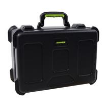 Estojo Moldado para Microfones com Compartimentos para 30 Microfones com Fio e Fechos Compatíveis com TSA da Shure by Gator (SH-MICCASE-30)