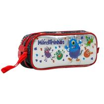 Estojo Monstrinhos Infantil Escolar FT7117F