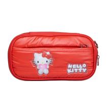 Estojo Multi Escolar Juvenil Hello Kitty Puffer Matelassê 15445 - XERYUS