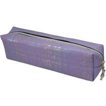Estojo Multiuso Brilhante c/ Zíper 2450311 Roxo - Quanhe