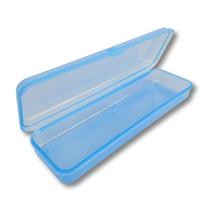 Estojo Multiuso Com Tampa Transparente Resistente Escolha Cor