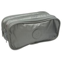 Estojo Multiuso Triplo Style 2443876 Cinza - Quanhe Estojo Multiuso Triplo Style 2443876 Cinza - Quanhe