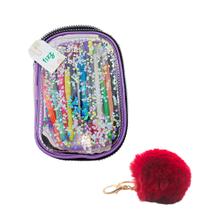 Estojo Necessaire Box Grande Fizz Cristal Paete + Chaveiro