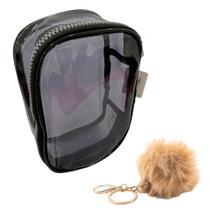 Estojo Necessaire Box Grande Fizz Fumê + Chaveiro