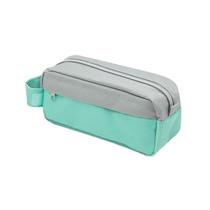 Estojo Necessaire Cinza E Verde Brw Estojo Necessaire Cinza E Verde Brw