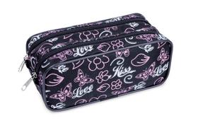 Estojo Necessaire Duplo LS EE1208 com 2 divisões