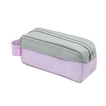 Estojo Necessaire Lilas E Cinza Brw Estojo Necessaire Lilas E Cinza Brw