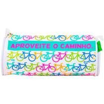 Estojo Necessaire PVC Aproveite o caminho bicicleta Fricote Estojo Necessaire PVC Aproveite o caminho bicicleta Fricote