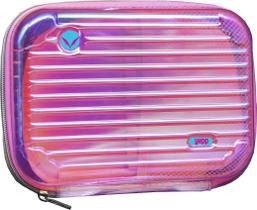 Estojo Necessaire Rigido Neon Make Material Escolar Pink