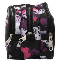 Estojo Necessaire Triplo LS EE1224 com 3 divisões Estojo Necessaire Triplo LS EE1224 com 3 divisões