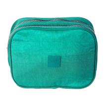 Estojo nylon retangular 2 zippers