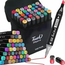 Estojo Organizador Com 36 Canetas Touch Profissional