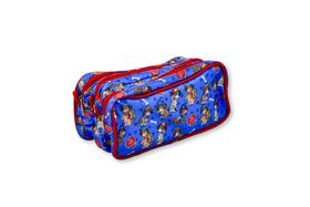 Estojo Organizador Compacto 3 Zipers Para Meninos Uso Escolar