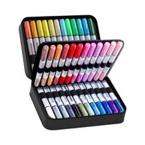 Estojo Organizador De Canetas Marcadoras Com 24/36/48/60 Compartimentos E Bolsa Leve Para Artistas Estojo Organizador De Canetas Marcadoras Com 24/36/48/60 Compartimentos E Bolsa Leve Para Artistas