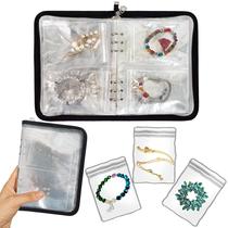 Estojo Organizador de Joias LingLingo com Suporte para Pulseiras e Bolsa Estojo Organizador de Joias LingLingo com Suporte para Pulseiras e Bolsa