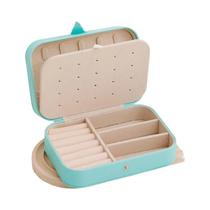 Estojo Organizador De Joias Portátil Em Couro Para Viagem, Para Armazenamento E Exibição De Brincos Estojo Organizador De Joias Portátil Em Couro Para Viagem, Para Armazenamento E Exibição De Brincos