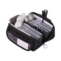 Estojo Organizador De Lápis De Grande Capacidade Com Múltiplos Compartimentos Para Material Escolar