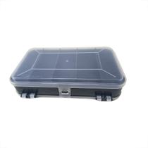 Estojo organizador de plastico retangular 8 div. mini double case
