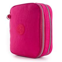 Estojo Organizador Escolar Box Quadrado Grande Capacidade