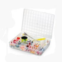 Estojo organizador gg com 20 divisórias 37x28,5x7cm