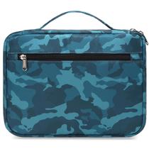 Estojo organizador infantil Octsky Camo Blue com capa de Bíblia Estojo organizador infantil Octsky Camo Blue com capa de Bíblia
