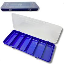 Estojo Organizador Para Pesca 27x11cm 6 Divisorias Azul HI
