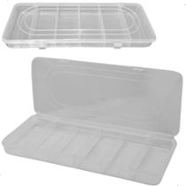 Estojo Organizador Para Pesca 27x11cm 6 Divisorias Transparente HI
