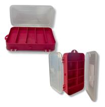 Estojo Organizador Pesca Iscas Anzol Jig Snap Chumbo Camarão Estojo Organizador Pesca Iscas Anzol Jig Snap Chumbo Camarão