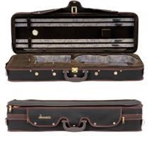 Estojo Orquezz Retangular Para Violino 4/4 Hiper Luxo Preto