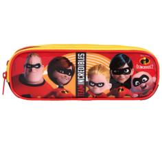 Estojo Os Incríveis Triplo Compartimento Infantil Escolar