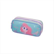 Estojo Pacific 2 divisórias packme sereia Iara