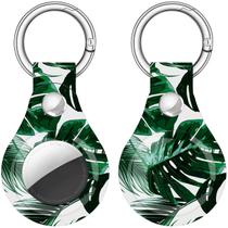 Estojo para Airtags Wonjury Cute Palm Leaf para mulheres