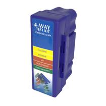 Estojo Para Análise de Água Para Piscina 4 Em 1 Cloro, Ph, Alcalinidade E Dureza