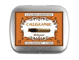 Estojo Para Caligráfico Brause com 6 Penas Calligraphie