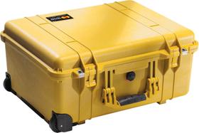 Estojo para câmera Pelican 1560 com espuma amarela com espuma Pick N Pluck