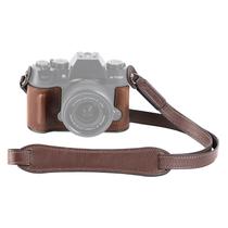 Estojo para câmera SMALLRIG X-T50, meio kit de capa de couro marrom