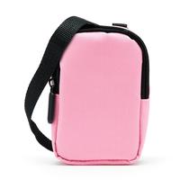 Estojo para câmera Zink Soft Small com bolso de papel fotográfico rosa