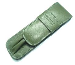 Estojo Para Caneta Vuarnet Couro Para 2 Peças Verde Militar