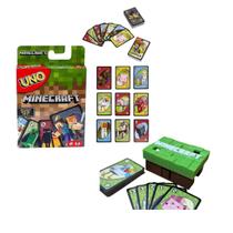 Estojo para Cartas de UNO + Baralho UNO Minecraft
