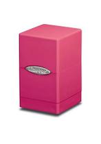 Estojo Para Cartas Ultra Pro Rosa Quente Satin Tower 100+ Estojo Para Cartas Ultra Pro Rosa Quente Satin Tower 100+