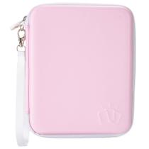 Estojo para cartões Fonwill TM10009-4, 80 bolsos, rosa, com zíper