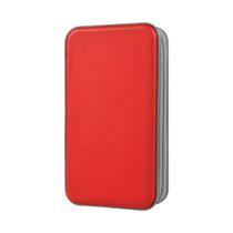 Estojo para CD alavisxf xx 96, capacidade, plástico rígido, vermelho