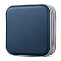 Estojo para CD/DVD Wallet Bivisen, 48 capacidades, plástico azul escuro Estojo para CD/DVD Wallet Bivisen, 48 capacidades, plástico azul escuro