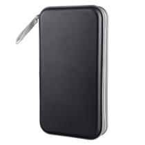 Estojo para CD Siveit com Capacidade para 80 Discos, Plástico Rígido com Zíper, Preto Estojo para CD Siveit com Capacidade para 80 Discos, Plástico Rígido com Zíper, Preto