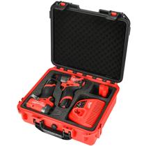Estojo para chave de impacto e conjunto de furadeiras Milwaukee M12 - Caixa de ferramentas