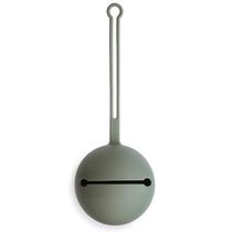 Estojo para chupeta de silicone macio com alça Mushie 22 x 8 x 8 cm