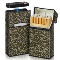 Estojo para Cigarros x-lighter 100's em Couro PU com Acendedor USB Estojo para Cigarros x-lighter 100's em Couro PU com Acendedor USB